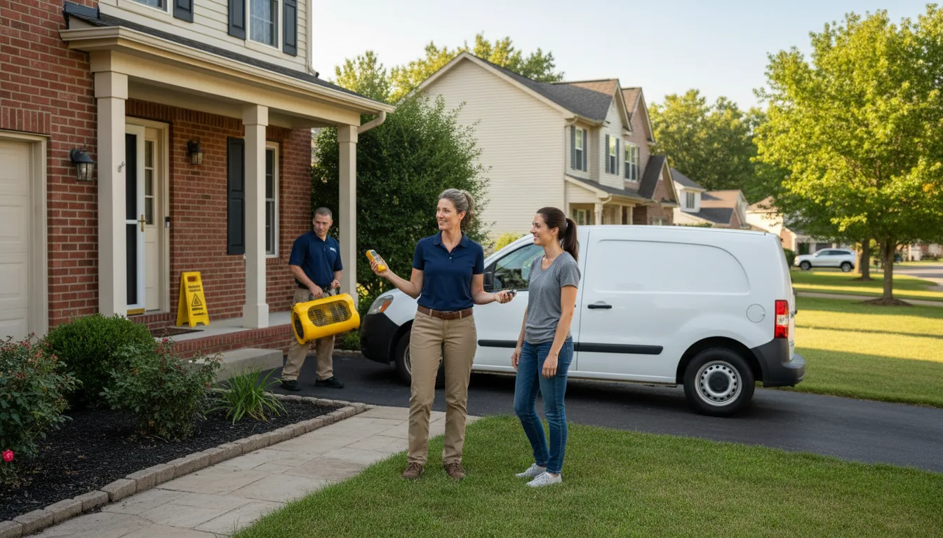Residential water damage restoration in Wendel, PA